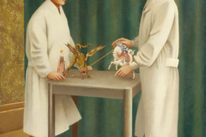 ReEnactment, 2006, acrylic on canvas, 40 x 30 inches