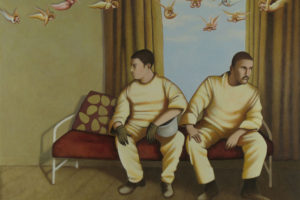 Waiting Room, 2008, acrylic on canvas, 30 x 40 inches