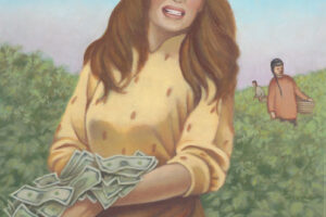 Melania, 2026, acrylic on canvas, 23 x 15 inches